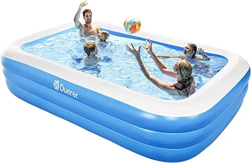 Piscines gonflables Duerer, piscine pour enfants, piscine de salon familiale pleine grandeur de 92" x 56" x 22" pour enfants, tout-petits et adultes, enfants gonflables gonflables...