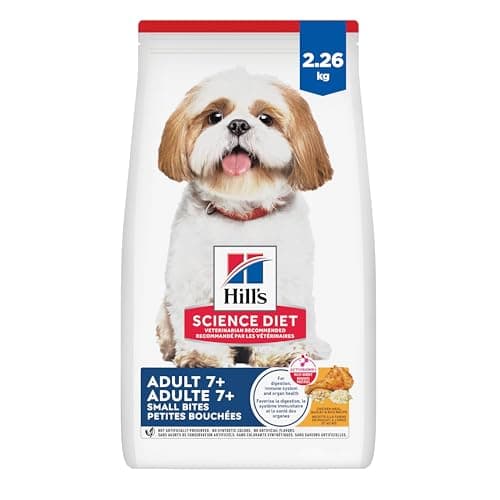 Hill's Science Diet Senior 7+ Small Bites Chicken Meal, Barley & Rice Recipe Dry Dog Food 2.26 kg Bag