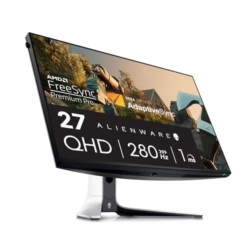 Alienware 27 Gaming Monitor - AW2725DM - 27-inch QHD (2560 x 1440) up to 180 Hz Display, 1ms Gray to Gray, IPS Panel, NVIDIA G-SYNC, AMD Freesync,...
