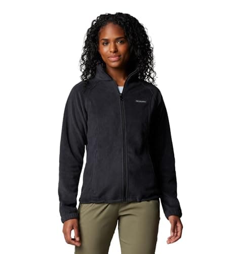 Columbia Benton Springs Veste zippée complète pour femme en polaire douce avec coupe classique Noir Taille S
