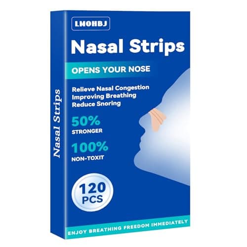 120 pièces bandelettes nasales pour le ronflement, bandes nasales extra fortes pour la respiration, bande nasale pour le sport et le sommeil, bandes anti-ronflement aident à arrêter le ronflement et...