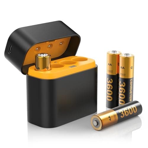 Pour accessoires de contrôleur Meta Quest 2/3/3S Batterie rechargeable avec chargeur, paquet de 4 batteries longue durée 1,5 V 2400 mAh avec stockage de charge...