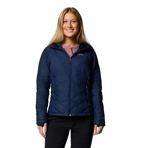 Columbia Women's Heavenly Hooded Jacket, Collegiate Navy, X-Small