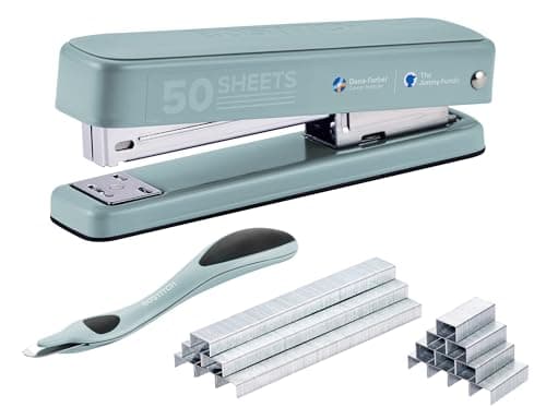 Bostitch Titan Heavy Duty Metal Stapler, 50 Sheet Capacity with 1250 Staples and Ergonomic Staple Remover, Jam Free Stapling, Full Strip Stapler...