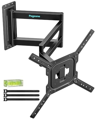 Pegzone Long Arm TV Wall Mount for 23-75 Inch TVs, 38 Inch Extra Long Extension TV Bracket, Swivel Tilt Full Motion TV Wall Mount Fit Max VESA 400...