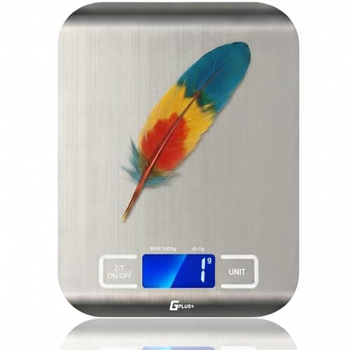 Balance de cuisine numérique, très précise 5 000 g/11 lb x 0,1 oz, balance alimentaire pour la cuisine, la pâtisserie et la perte de poids, balance de cuisine...