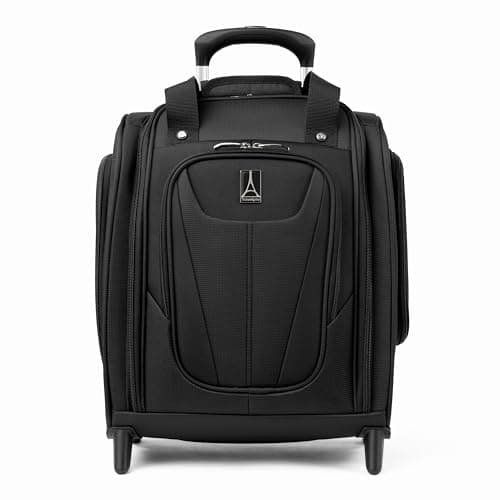 Travelpro Bagage Maxlite 5 Softside léger à roulettes sous le siège compact à 2 roues pour homme et femme, noir, 38,1 cm
