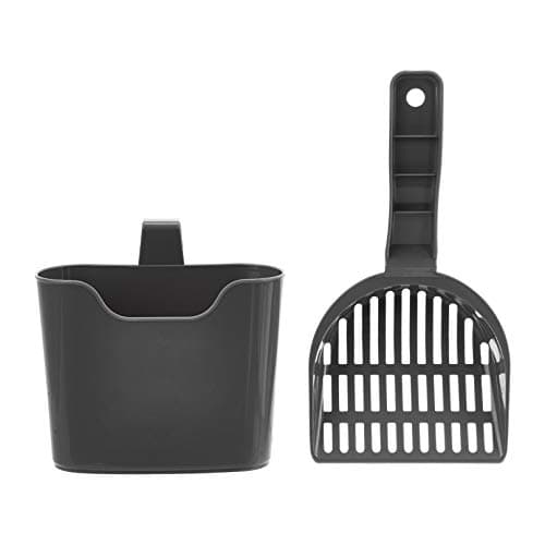 Amazon Basics Durable Litter Scoop with Holder for Cat Litter Box