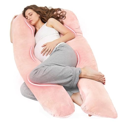 Nuliie Pregnancy Pillow for Sleeping, U Shaped Full Body Pillow Pregnancy Pillows, Maternity Pillow Support for Back, HIPS, Legs for Pregnant...