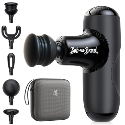 BOB AND BRAD Q2 Mini Massage Gun, Powerful Pocket-Sized Massager, Portable Muscle Massage Gun, Ultra Small & Quiet Massager with Carry Case for On...
