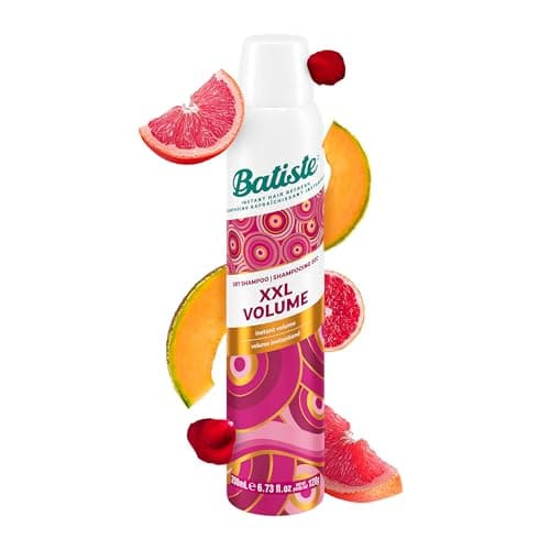 Batiste Shampooing sec Spray XXL, ajoute du volume et de la texture, rafraîchit instantanément les cheveux, absorbe l'huile et la graisse, shampooing sans eau, sans parabène ni sulfate, 200 ml