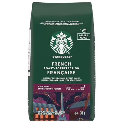 STARBUCKS Café moulu torréfié foncé, torréfaction française, sachet de 340 g