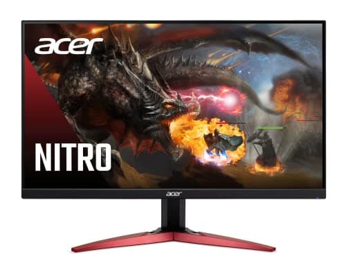 Moniteur de jeu VA à écran large Acer KG241Y Sbiip 23,8" Full HD (1920 x 1080) | AMD FreeSync Premium | 1 ms (VRB) | Rafraîchissement 165 Hz | Conforme VESA |...