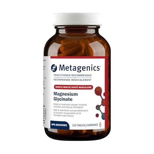 Metagenics Magnesium Glycinate - Highly Absorbable Magnesium Supplement for Muscle Function Maintenance* - Non-GMO, Gluten-Free - 120 Tablets
