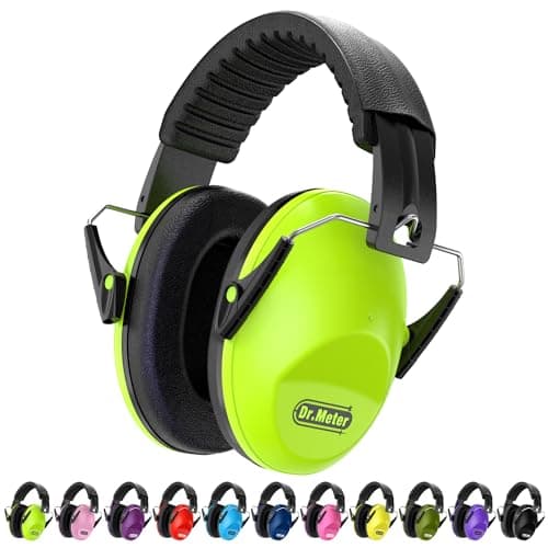 Casque antibruit pour enfants : Cache-oreilles Dr.meter 27.4SNR pour réduction du bruit avec bandeau réglable, EM100...