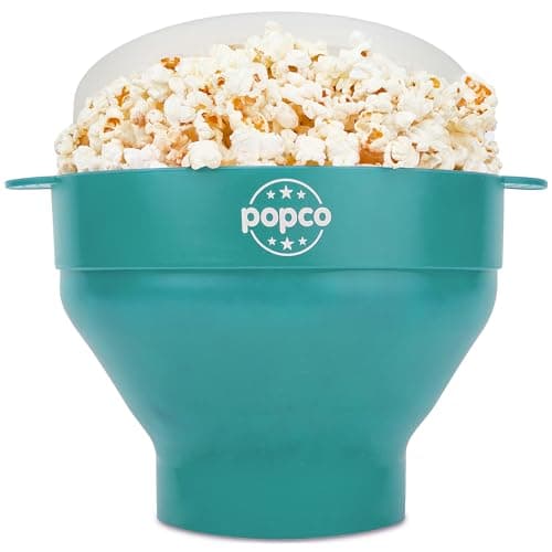 Le pop-corn original en silicone Popco pour micro-ondes avec poignées, machine à pop-corn en silicone, bol pliable, va au lave-vaisselle - 15 couleurs disponibles...