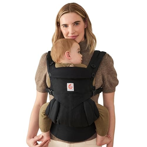 Ergobaby Omni Classic Baby Carrier for Newborn to Toddlers 0-48 Months (7-45 lbs) - 4-Position 100% Premium Cotton Baby Carrier with Ergonomic...