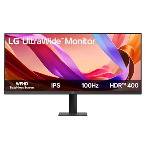 Moniteur UltraWide LG 34U511A 34", WFHD 2560x1080 IPS, 21:9 UltraWide, sRGB 99%, HDR400, 100 Hz, réglable en hauteur, soin des yeux, support VESA,...
