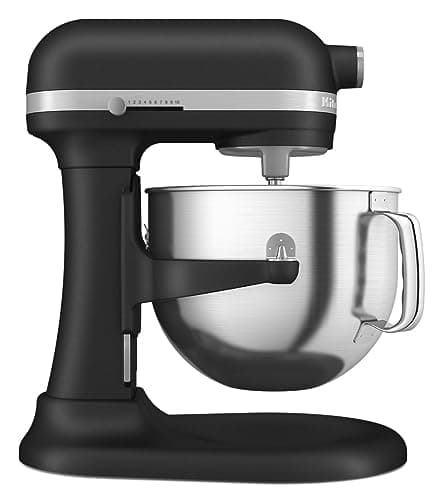 KitchenAid Batteur sur socle à bol relevable de 7 litres, fonte noire, KSM70SKXXBK
