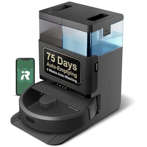 iRobot Roomba Plus 405 (G181) Robot aspirateur et vadrouille 2 en 1 avec station de lavage automatique - Tampons de vadrouille à double rotation, cartographie intelligente et rapide, idéal pour les poils d'animaux,...