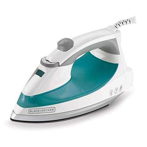 Black+Decker Fer à vapeur léger pour vêtements, technologie Smart Steam, anti-goutte, bleu sarcelle, 1200 W, IR0820C