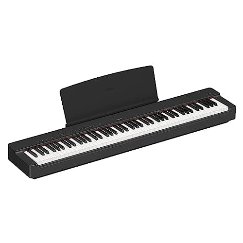 Yamaha P225B, piano numérique à action pondérée 88 touches avec alimentation et pédale de sustain, noir (P225B)
