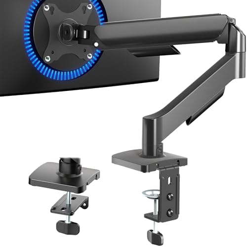 VIVO Single 17 to 32 inch Monitor Height Adjustable Counterbalance Mechanical Arm Desk Stand, Classic, Universal VESA Mount, STAND-V001O