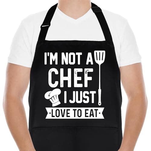 Guiqulai Tablier drôle réglable pour hommes femmes Tablier de chef pour hommes adapté au barbecue cuisine cuisson cuisson nettoyage jardinage