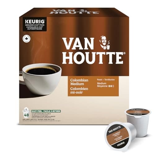 Van Houtte Colombian Medium Roast K-Cup Coffee Pods, 48 Count For Keurig Coffee Makers