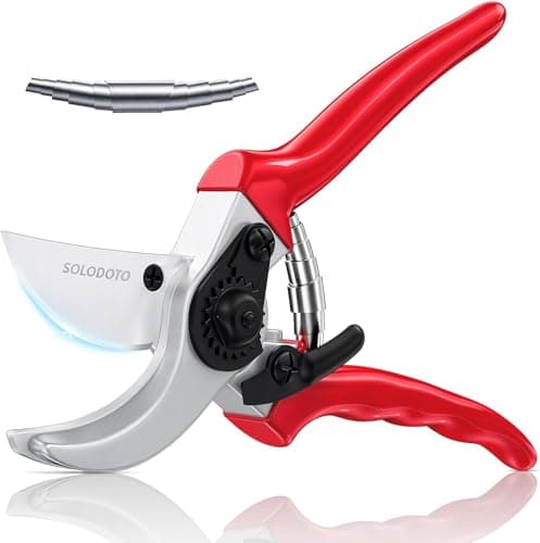 SOLOTODO 8.5" SK5 Bypass Pruning Shears for Gardening, 4x Sharper Garden Shears Clippers Scissors, Professional Pruners for Gardening Gifts for...