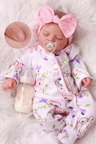 BABESIDE Lifelike Reborn Baby Dolls Girl - 20 Inch Realistic Newborn Baby Dolls with Poseable Body, Real Life Baby Dolls with Accessories for 3+...