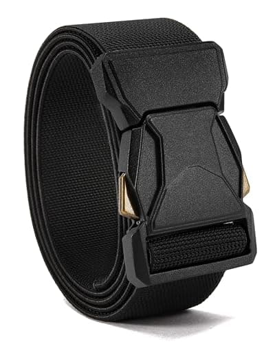 CHAOREN Tactical Belt Men - 1.5" Nylon Stretch Military Mens Belt - Quick Release for Work Heavy Duty