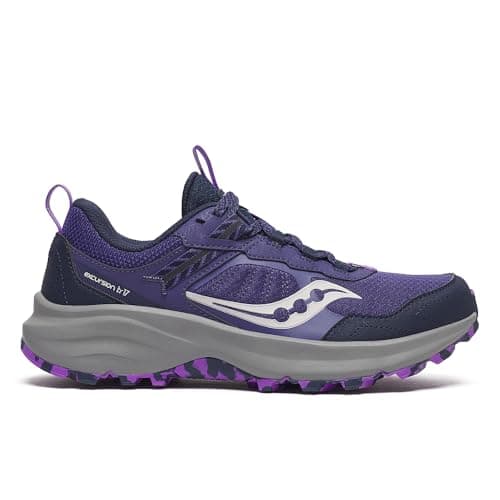 Saucony Women's Excursion TR17 Trail Running Shoe, Marine/Fossil, 8.5 M US