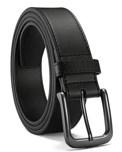 CHAOREN Mens Belts Leather - 35mm Genuine Leather Belts for Men - Ideal Match for Casual Jeans