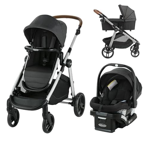 Système de voyage Graco Modes Nest2Grow, poussette pour bébé et siège d'auto combinés avec siège d'auto pour bébé SnugRide 35 Lite Elite, orienté vers l'arrière de 1,8 à 16 kg (4 à 35...