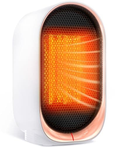 Space Heater, Portable Heater for Indoor Use, Small Electric Heaters with Overheat & Tip-Over Protection, Mini Desk Heaters for Office Bedroom...