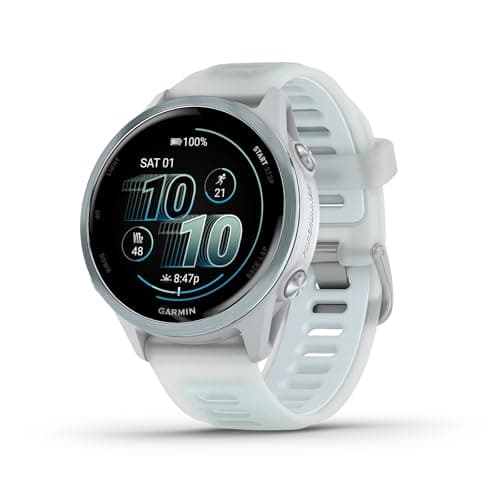 Garmin® Forerunner® 570, 42 mm, montre intelligente GPS avancée de course et de triathlon, écran AMOLED, fonctionnalités d'entraînement et de récupération, aluminium bleu nuage...