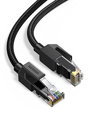 UGREEN Cat 6 Ethernet Cable Braided Cat6 Gigabit High Speed 1000Mbps Internet Cable RJ45 Shielded Network LAN Cord Compatible for PC PS5 PS4 PS3...