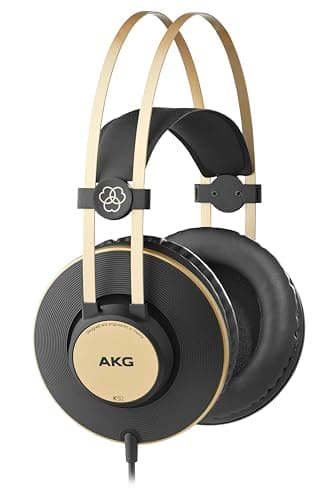 Akg Pro Audio K92 Over-Ear, Closed-Back, Studio Headphones, Matte Black and Gold