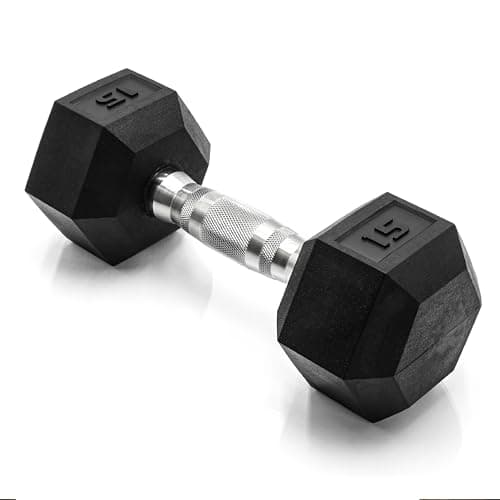 CAP Barbell Poids d'haltère hexagonal enduit de 15 LB