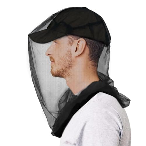 Tupi Premium Mosquito Head Net, 2 Pack Bug Net for Head,Fly & Insect Protection | Ultra Large & Long, Finest Holes for Camping, Hiking, Fishing,...