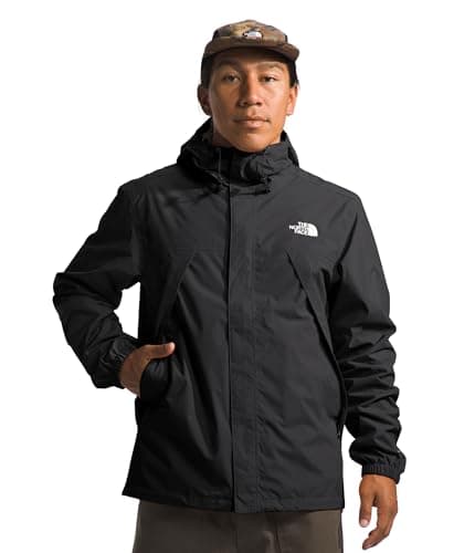 THE NORTH FACE Veste imperméable Antora pour hommes (taille standard et grande), TNF Black-NPF, Large