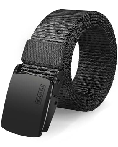 FAIRWIN Ceinture Hommes Golf Nylon Casual Web Tactique Toile Ceintures Jeans Ceinture Homme Travail Robuste Militaire Boucle En Métal