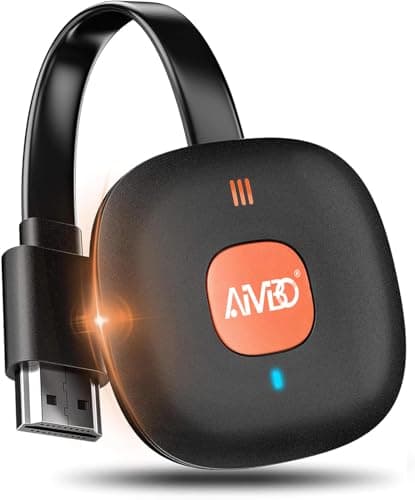 Adaptateur d'affichage HDMI sans fil 4K, récepteur de diffusion SOCLLLife pour appareils iOS/Android/Windows vers téléviseur, moniteur ou projecteur, mise en miroir d'écran avec...