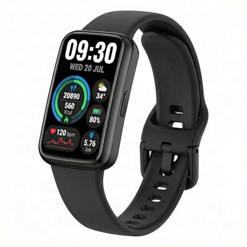 Montre de santé Motivaris Fitness Tracker, compteur de pas de 1,47" avec moniteur de sommeil d'oxygène sanguin de fréquence cardiaque 24h/24 et 7j/7, montre intelligente étanche 3ATM pour femmes...