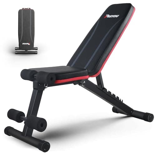 PASYOU Banc de musculation réglable pour entraînement complet du corps, multi-usages, pliable, incliné, exercice d'entraînement pour la salle de sport à domicile
