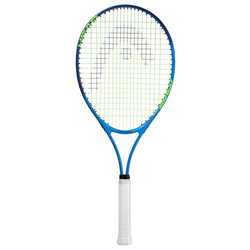 Tête Ti. Conquest pré-cordé 27 pouces. Raquette de tennis bleu foncé