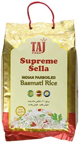 Taj Foods TAJ Supreme Sella Basmati Riz 10 lb, 4,54 kg