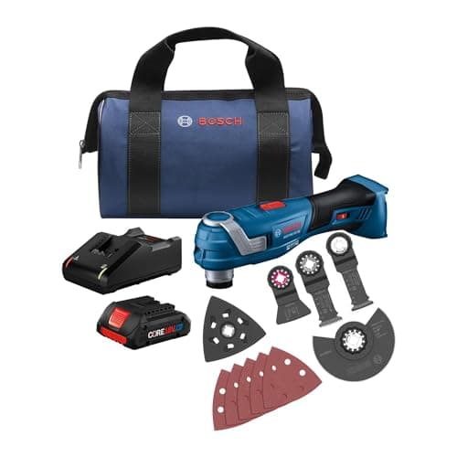 BOSCH GOP18V-34B14 Kit d'outils multifonctions oscillants StarlockPlus® sans balais 18 V avec (1) batterie CORE18V® 4 Ah Advanced Power