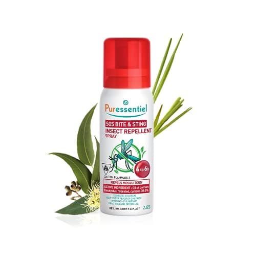 Puressentiel Bite & Sting Repellent & Soothing Spray 75 ml – Mosquito, Insect, Fly, Tick Repellent – Effective Up to 7 Hours – 100% Plant Origin –...